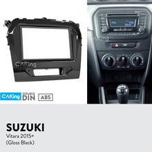 Car Fascia Panel de Radio para SUZUKI Vitara 2015 + (negro brillante) Dash Kit instalar Facia placa consola adaptador Trim cubierta 2024 - compra barato