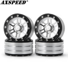 AXSPEED 4PCS 1.9inch Beadlock Wheel Rims Metal Alloy Wheels Hub for 1/10 Axial SCX10 D90 TRX4 RC Crawler Car Parts 2024 - buy cheap