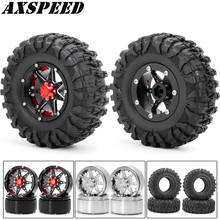 AXSPEED 2.2inch Wheel Rims and Rubber Tyres Kit for 1/10 RC Crawler Car AXIAL Wraith 90018 SCX10 D90 Wheel Tires Parts 2024 - buy cheap