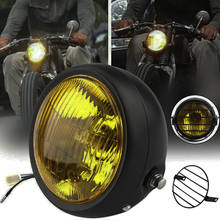 6.5 Yellow Retro Motorcycle LED Headlight Headlamp For GN125 Bobber Cafe Racer Choppers 2024 - buy cheap