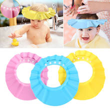 Children Waterproof Cap Safe Baby Shower Cap Kids Bath Visor Hat Adjustable Baby Shower Cap Protect Eyes Hair 2024 - buy cheap