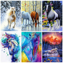 EverShine 5D Horse Diamond Painting Full Drill Square Diamond Embroidery Cross Stitch Animals Bead Picture Kits Hobby Gift 2024 - buy cheap
