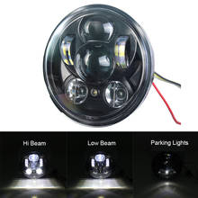 Projetor led para motocicleta, lâmpada de posição, 5-3/4 polegadas, farol alto e baixo 2024 - compre barato