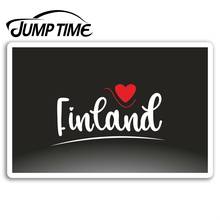 Jump Time for Finland-pegatinas de vinilo para ordenador portátil, pegatina de viaje, equipaje, parachoques, calcomanía impermeable, accesorios para coche 2024 - compra barato