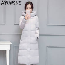 Ayunsua casaco de inverno mulheres roupas 2020 parka coreano quente jaqueta feminina casacos com gola capuz mulheres compridas parcas 1008 yy1992 2024 - compre barato