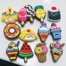 Hot Sales Wholesale 50PCS Mix Cake Sushi PVC Craft Flat Back DIY Shoes Phone Case Charms Embellishments Decoorations Scrapbook 2024 - buy cheap