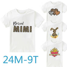 Unisex Kids Tshirt Blessed Mimi True Love Mom Printed Baby Girl Summer Clothes Crew Neck Girls Shirts Casual Cartoon Boy Tshirts 2024 - compre barato