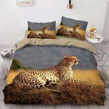 3D Bedding Sets Leopard Custom Duvet Quilt Cover Set Comforter Bed Linen Pillowcase King Queen Full Size 140*210 Home Texitle 2024 - compra barato