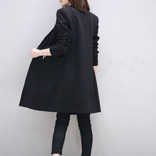 White/Black Women Blazers And Jackets Long Korean Style Blazer Feminino S-2XL Fashion Casual Blazer Female CJ022 2024 - buy cheap