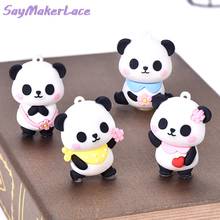 Creative Cartoon Keychain Silicone Jewelry Animal Panda Key Chain Car Girls Bag Keyring Ornaments Accessories Gifts 2024 - buy cheap