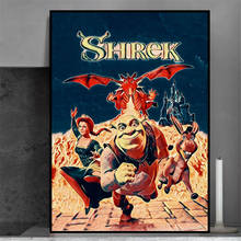 Anime poster shrek home lving bedroom decoration wall paintings canvas frames one piece high quality photo 2024 - buy cheap