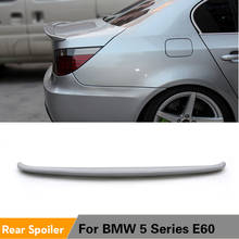 Rear Trunk Lip Spoiler Boot Lip Wing for BMW E60 525i 528i 535i 550i 2005 - 2008 Fiber Glass Unpainted Grey Primer 2024 - buy cheap