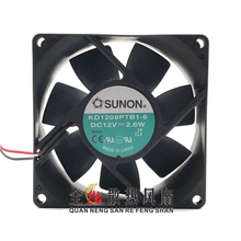 New original KD1208PTB1-6A 8025 8CM chassis fan 12V 2.6W double ball 2024 - buy cheap