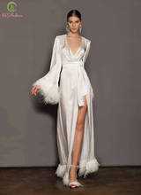 Ssyfashion-vestido de cetim feminino, noite, luxo, com decote em v, mangas flare, formal, para mulheres 2024 - compre barato
