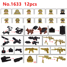 Brinquedo de blocos de soldados para crianças, armas swat, compatíveis com as forças especiais militares, blocos de construção 2024 - compre barato