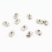 100pcs M3 M4 M5 Nickel Plated T nut Hammer Head Fasten Nut for Aluminum Extrusion Profile 2020/3030/4040/4545 series 2024 - buy cheap