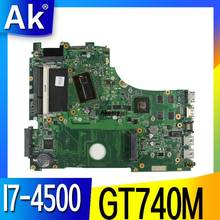 X750ln placa-mãe do portátil para For Asus x750lb x750ln x750l k750l a750l mainboard placa-mãe teste 100% ok I7-4500 cpu gt740m/2 gb 2024 - compre barato