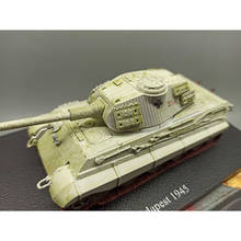 Modelos de aleación fundida a presión, escala 1:72, 1945, colección de juguetes de Metal, tanque pesado Tiger II, Tiger King 2024 - compra barato