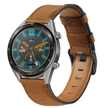22mm watch band for Huawei Watch Gt 2 samsung Galaxy Watch 46mm Gear S3 Frontier classic strap Leather Bracelet Watchband belt 2024 - buy cheap