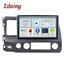 Автомагнитола Idoing на Android, 10,2 дюйма, GPS-навигатор для Honda Civic 8 FK FN FD 2005-2012 Carplay 2024 - купить недорого