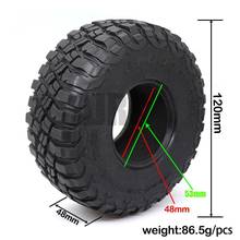 2.2-inch 120mm Rubber Tires For 1/10 Rock Track Redcat Scx10 Ii Axial 90046 90047 Trx-4 Rc4wd D90 D110 Trx-6 G63 Rc Car 2024 - buy cheap