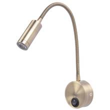 Topoch Bronze Gooseneck Reading Light LED 3W AC100-240V Flexible Wall Sconce Focused Beam Eye-Caring for Work Study Easy Hook Up 2024 - buy cheap