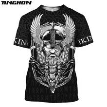 Viking symbol - odin Tattoo 3D Printed men t shirt Harajuku Fashion Short sleeve shirt summer streetwear Unisex tshirt tops 01 2024 - buy cheap