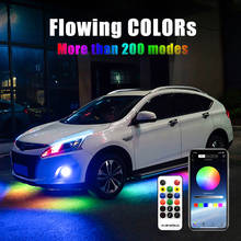 Светодиодная лента для подсветки днища автомобиля, дистанционное управление, приложение Bluetooth, RGB 2024 - купить недорого