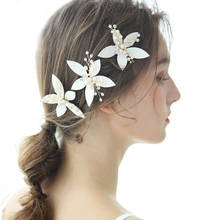 NiuShuya-Pinzas para el pelo para mujer y niña, horquillas de flores para boda, moda bonita, accesorios elegantes para adultos, tocados 2024 - compra barato