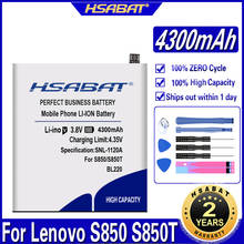 HSABAT 100% New 4300mAh BL220 Mobile Phone Battery For Lenovo S850 S850T  BL-220 Phone 2024 - buy cheap