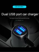 3,5 м 12 В 4 а автомобильное зарядное устройство для видеорегистратора RF Mini / Micro кабель интерфейс двойной USB порт 2024 - купить недорого
