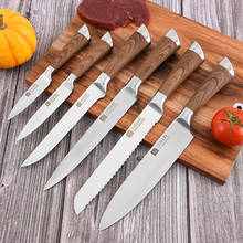 Stainless Steel Knife Set Kitchen Knives 6 Pcs Set Fruit Utility Boning Bread Slicing Chef Slicer Nakiri Paring Cooking Knife 2024 - buy cheap
