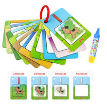 Libro de dibujo mágico reutilizable para niños, juguete educativo para niños, con número/Color/forma que reconoce los primeros pasos, tablero de dibujo de pintura, regalos 2024 - compra barato
