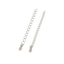 10pcs/lot Stainless Steel Extended Extension Tail Chain with Water Drop Connector DIY Jewelry Making Findings Bracelet Necklace 2024 - buy cheap