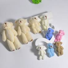 Oso de peluche de 4cm con pajarita para niños, muñeco de peluche Kawaii Mini, regalo de boda, 20 unids/bolsa, 2020 2024 - compra barato