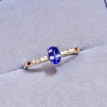 CoLife Jewelry Tanzanite Wedding Ring 4mm*6mm Natural Tanzanite Ring for Engagement 925 Silver Tanzanite Jewelry 2024 - buy cheap
