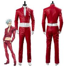 The Seven Deadly Sins Fox's Sin of Greed Ban Top Pant Cosplay Costume Full Set New 2022 2024 - buy cheap