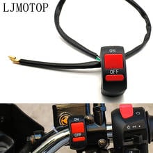 Universal Motorcycle Switches Handlebar Flameout Switch ON OFF Button For Honda CBR929 600 954RR CB1000R CBR1000RRCBR  1100XX 2024 - buy cheap