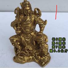 Adornos de Dios xuantiano de cobre puro de estilo selecto, estatua de latón del Emperor Zhenwu, artesanía de la Casa de la ciudad 2024 - compra barato