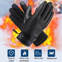 Touch Winter Heating Motorbike Gloves Electric Heated Gloves Winter Waterproof Breathable Thermal Heated Gloves Men Women 2024 - buy cheap