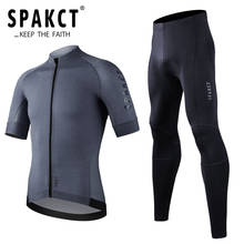 SPAKCT 2021 Men Cycling Jersey Set Summer Gel Pad Bicycle Pants Breathable Mountain Bike Jersey Cycling Clothing Ropa Ciclismo 2024 - buy cheap