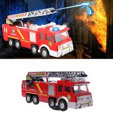Водяной грузовик с распылителем, игрушка Fireman пожарная машина, музыка светильник светлые обучающие игрушки для мальчиков, детская игрушка, подарок 2024 - купить недорого
