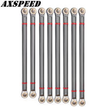 AXSPEED 8PCS/lot Aluminum Alloy Link Rod Unassembled Kit 313mm Wheelbase 3 Colors for 1/10 Axial SCX10 RC Crawler Car Parts 2024 - buy cheap