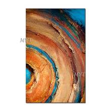 Abstract Heavy Textured Rainbow Color Hand Painted Wall Oil Painting Home Decoration Pieces Wall Hangings Art Unframed Pieces 2024 - buy cheap