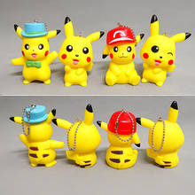 Pokemon Pikachu Keychain Pvc Model Toy Pocket Monster Charmander Pichu Squirtle Bag Pendant Action Figure Toy For Kid Girl Gift 2024 - buy cheap