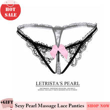 Fashion Sexy Bikini Jewelry Lace Underwear Pearl Chain Couple Flirt Sexy G-String Thong Panties For Women Noble Body Jewelry 2024 - buy cheap