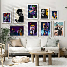 Hip Hop Rapper Retro Poster, Rap Music Singer Canvas Painting, Hiphop Subject Visual Art Wall Decoration, Bar Club Wall Decor 2024 - buy cheap