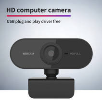 Webcam PC01 USB Full HD 1080P, cámara de vídeo, enfoque automático, reunión de vídeo con micrófono, Mini cámara de ordenador para PC y portátil 2024 - compra barato