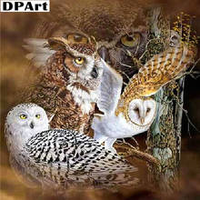 Diamond Painting Full Square/Round Drill Owls Stand on Trees 5D Daimond Painting Embroidery Cross Stitch Mosaic Rhinestone Y063 2024 - buy cheap