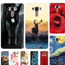 Cute Animal Cat Printing Case For ASUS Zenfone 3 Laser ZC551KL 5.5" Cover Relief Cartoon Design Funda Phone Skin Coque 2024 - buy cheap